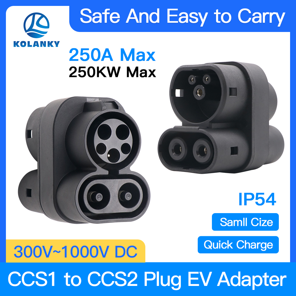 Ccs2 To Ccs1 Fast Charge Adapter 250Kw - 電気自動車用EV急速充電アダプター,ccs1からccs2 ev,250a,ccs1 dcからccs2