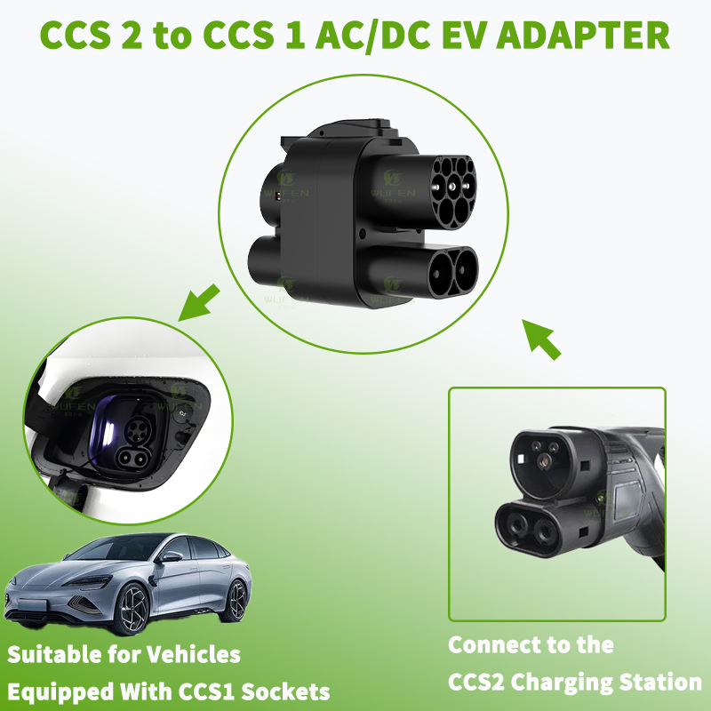 WUFEN Ccs1ステーション用の急速充電アダプター,25 - Ccs2 To Ccs1 Fast Charge Adapter 250Kw のレビューと価格