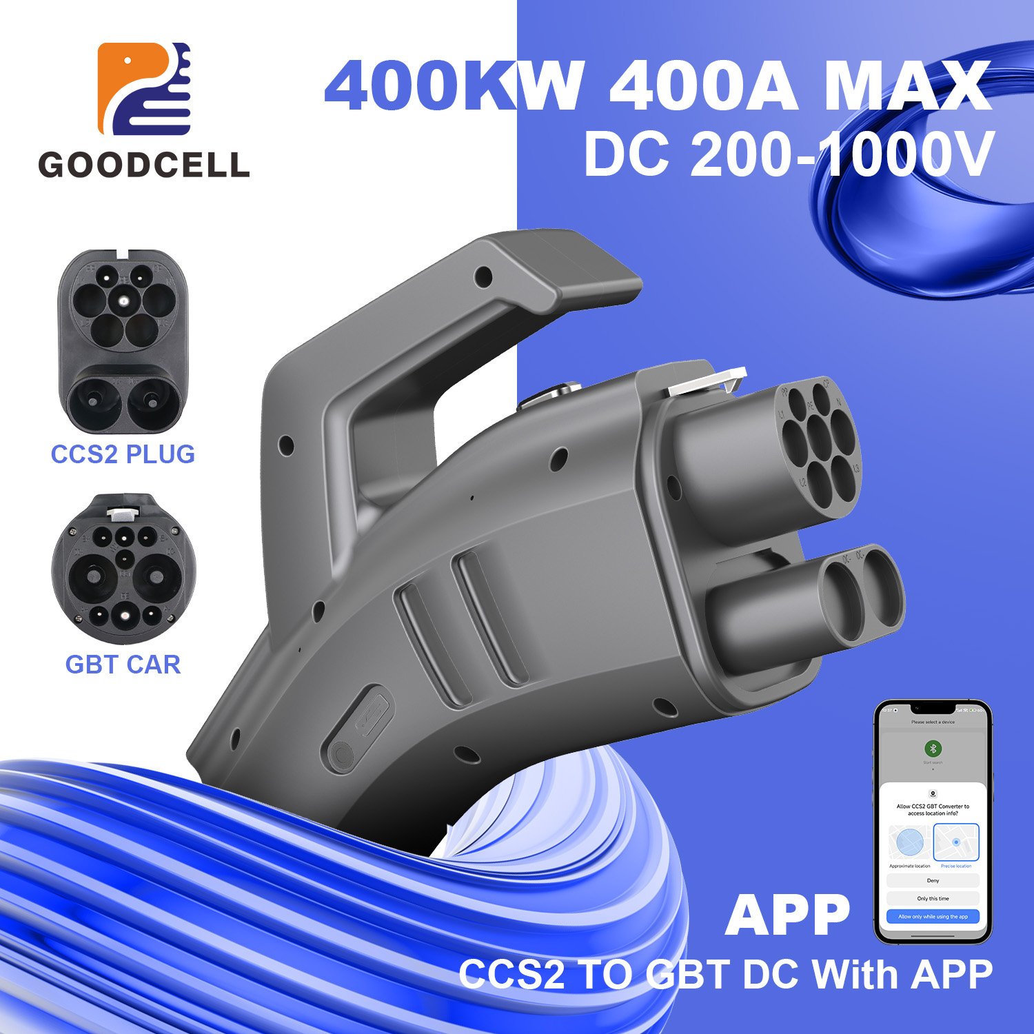 GOODCELL CCS2 - GB/T EV充電アダプター - Gb/T To Ccs2 200A Fast Charging Adapter のレビューと価格