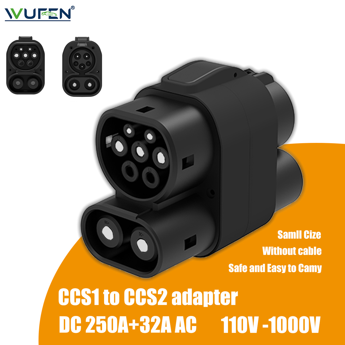 WUFEN 250A+32A CCS1充電器からCCS2 E - Ccs2 To Ccs1 Fast Charge Adapter 250Kw のレビューと価格